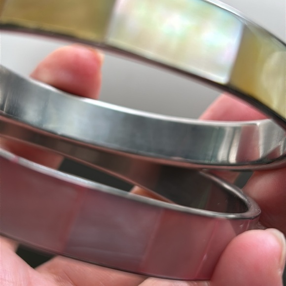 🖤Pink & a yellow Mop Bangle set - Picture 6 of 13